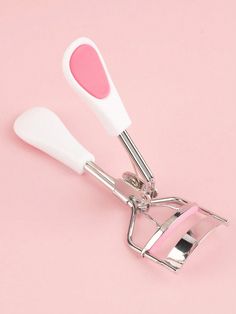 White  Collar  Stainless Steel  Eyelash Curler & Refill Embellished   Beauty Tools Makeup Tool, Wide Angle, Stainless Steel Material, Makeup Tools, Steel Material