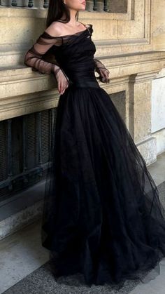 Dark Feminine Dresses Long, Dark Academia Gowns, Dark Red Prom Dresses Long Elegant, Shifting Script, Tulle Long Prom Dress, Dark History, Elegant Ball Gowns, Prom Dress Evening, Black Off Shoulder