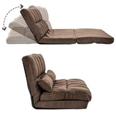 a couch that is shaped like a reclining chair