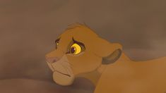 the lion king is looking at something