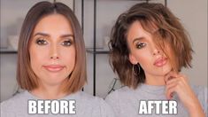 Short Hair Volume, Makeup Influencer, Short Textured Hair, Short Hair Hacks, Flat Irons, Short Hair Tutorial