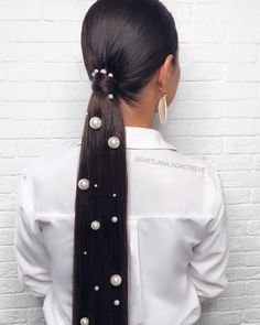 Pearl Hair Pin Wedding, Bridal Hair Pins Pearl, Top Hairstyles, Peinados Fáciles Para Cabello Corto, Wedding Hair Pins, Ponytail Styles, Body Makeup, Bridal Hair Pins, Stylish Fashion