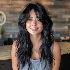 50+ Trendiest Long Shag Haircuts for The Ultimate Textured Look Long Choppy Layers With Curtain Bangs, Razor Layers Long Hair, Long Shag With No Bangs, Fringe Haircut Women Long, All Over Layers Long Hair, Long Lots Of Layers Haircut, Long Textured Shag Haircut, Extra Layered Long Hair, Shag Face Framing Layers