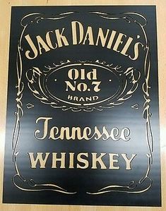 a sign for jack daniels'old no 7 tennessee whiskey