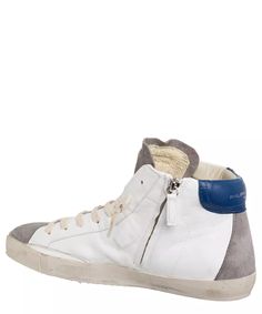 Philippe Model high-top sneakers men prsx PRHU-WX12 Blanc - Gris leather shoes | eBay Leather High Tops, Bold Fashion, The Chic, Luxury Retail, Golden Goose Sneaker, Luxury Shoes, Luxury Boutique, Male Models