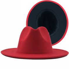 This two toned unisex fedora hat will add JAZZ to any outfit. Stylish and light weight with adjustable string inside for the right fit. One size. Red Fedora Hat, Red Fedora, Belt Buckles Men's, Church Lady Hats, Gambler Hat, Women Fedora, Fedora Hat Men, Fedora Hat Women, Fedora Hats