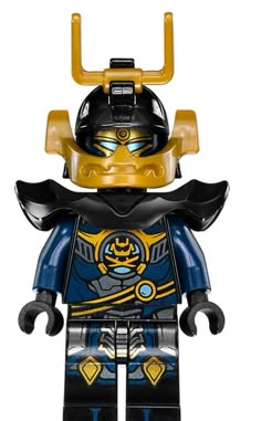 the lego movie character is wearing an armor and helmet with horns on it's head