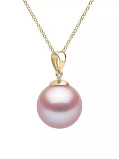 ONLY AT SAKS. This delicate 14K yellow gold necklace is centered with a luminous semi-round pink freshwater pearl pendant..14K yellow gold.Semi-round pink freshwater pearl, 10-11mm.Lobster clasp.Made in USA.SIZE.Adjustable length, about 16'.ONLY AT SAKS. This delicate 14K yellow gold necklace is centered with a luminous semi-round pink freshwater pearl pendant.14K yellow goldSemi-round pink freshwater pearl, 10-11mmLobster claspMade in USASIZEAdjustable length, about 16” Pink Pearl Necklace, 14k Yellow Gold Necklace, Yellow Gold Necklace, Pearl Pendant Necklace, Pearl Pendant, Saks Fifth, Saks Fifth Avenue, Fresh Water, Lobster Clasp