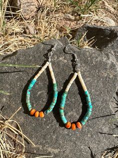 Discover the elegance of tradition with these handcrafted Pueblo Jacla earrings. Each pair is authentically Native made using a beautiful combination of natural materials that honor the rich history of the Southwest. Materials & Details: Melon Shell Heishi Beads ~Earthy and organic, these delicate beads bring natural warmth to the design. Royal Beauty Stabilized Turquoise: This vibrant turquoise adds a bold touch, reflecting the sacred importance of turquoise in Native jewelry. Spiny Oyster~ The spiny oyster accents add a pop of rich, coral-like color, beautifully contrasting with the turquoise. Baby Olive Spacers~ The fine baby olive beads space the elements perfectly, creating a harmonious balance of color and texture. These earrings are a tribute to traditional Pueblo Jacla designs, upd Baby Olive, Royal Beauty, Jewelry Making Earrings, Native Jewelry, Making Earrings, Ancient Jewelry, Spiny Oyster, Heishi Beads, American Jewelry