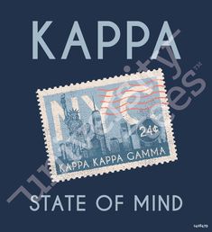 a stamp with the words kappa on it and an image of statue of liberty