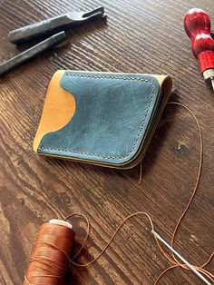 this wallet is made from a beautiful finished highly quality leather.  Handmade in Columbia, South Carolina  all my products are made to order.    I personally make all the items to ensure the quality. Handmade Leather Card Holder Artisan Style, Handmade Leather Artisan Card Holder, Custom Leather Wallets With Card Slots, Handmade Artisan Leather Card Holder, Handmade Bifold Wallet For Everyday Use, Handmade Bifold Wallets For Everyday Use, Custom Handmade Leather Trifold Wallet, Artisan Handmade Leather Trifold Wallet, Handmade Artisan Leather Trifold Wallet