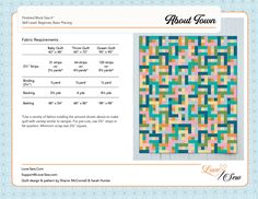 an image of a quilt pattern with instructions to make it look like they have been made in