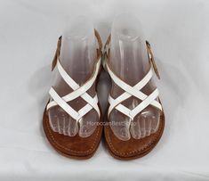 Our White Leather sandals are made using organic soft Sheep Braided leather processed naturally without using any of chemical products by Moroccan expert Artisans. You can wear our Moroccan White leather sandals every day, especially for relaxing after a long day of work, They are very comfortable, the leather will become more and more flexible with time. The sole is lightweight and made with of high quality rubber. Thank you ! Women Leather Sandals, White Leather Sandals, Boho Sandals, Leather Sandals Women, White Sandals, Summer Sandals, Sandals For Women, Women Leather, Braided Leather