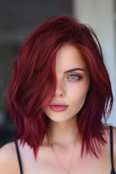 Burgundy hair color is a stunning choice that can add depth and vibrancy to thin hair. This rich, deep shade can make your hair look fuller and more voluminous. Red Hair Don't Care, Hair Color Burgundy, 2023 Hair, Burgundy Hair, Spring Hairstyles, Red Hair Color, Hair Colours