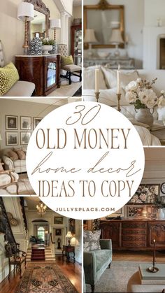 Old MONEY home decor ideas, old money home decorations, old money living room decor, old money interior Old Money Aesthetic Wall Art, Living Room Designs Old Money, Decadent Home Decor, Vintage Family Room Ideas, Unique Home Aesthetic, Old World Charm Living Room, Classy Southern Home Decor, Old Money Living Room Decor, Old Money Style Living Room