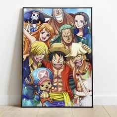 one piece characters are posing for the camera