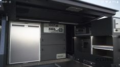 the inside of an industrial kitchen with stainless steel appliances