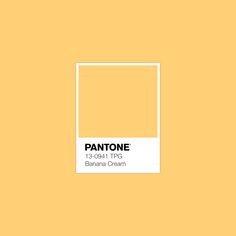 pantone's yellow color is shown in the shape of a square