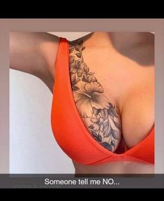 Cute Thigh Tattoos, Mastectomy Tattoo, Floral Thigh Tattoos, Neck Tattoos Women, Leo Tattoos, Chest Piece Tattoos, Pretty Tattoos For Women, Tattoos For Black Skin