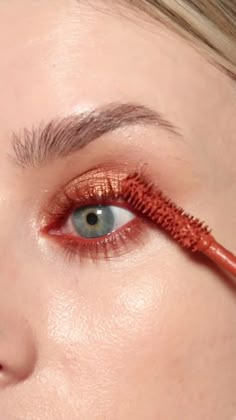 Color Mascara Looks, Colored Mascara Looks, Red Mascara, Coloured Mascara, Colorful Mascara, Color Mascara, Colored Mascara, Wood Spirit, Colourpop Cosmetics