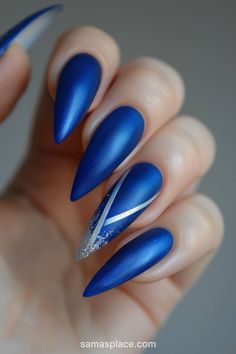 22 Blue Winter Nails Art Ideas and Designs Blue Winter, Winter Nail Art, Nails Art, Art Ideas, Nail Art, Hair, Blue