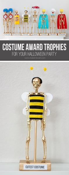 the costume award trophies for your halloween party