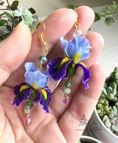 This Dangle & Drop Earrings item by OrxideykaStudio has 1114 favorites from Etsy shoppers. Ships from Ukraine. Listed on 08 May, 2024 Iris Jewelry, Jewelry Polymer Clay, Funky Earrings, Polymer Clay Flowers, Purple Violet, Long Dangle Earrings, Handmade Flower, Funky Jewelry, Jewelry Lookbook