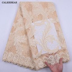 African Lace Fabric With Sequins French Lace Wedding-FrenzyAfricanFashion.com Party Dress Wedding, Formal Fashion, Church Dress, Embroidered Lace Dress, Church Dresses, African Lace, Milk Silk, Coral Beads, Formal Style