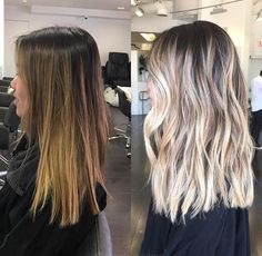 Natural To Relaxed Hair, Hollywood Hair, Blonde Hairstyles, Penteado Cabelo Curto, Brown Blonde Hair, Hair Color And Cut, Long Blonde, Relaxed Hair, Hair Envy