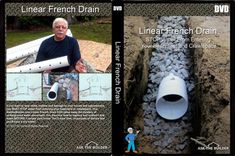 two dvd covers with an older man sitting on the ground next to a hole in the ground