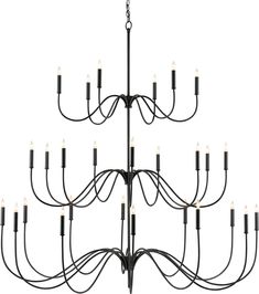 a large chandelier with many lights hanging from it's sides and arms