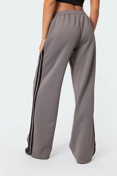 Track pants Contrast side stripe detailing Elastic waistband Polyester, Spandex Model wears size S Model height is 5'8 Item care: Wash with similar color Visionary Fashion, Cute Clothing Stores, Track Pants Women, Track Pant, Swimwear Dress, Side Stripe, S Models, Model Height, Pacsun