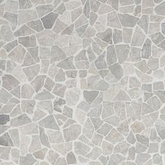 a white and grey stone wallpaper with small gray rocks on it's sides