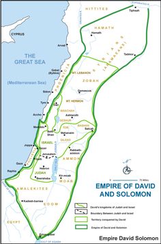 the empire of david and solomon map shows the location of the great sea in egypt