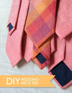 DIY Skinny Ties Men’s Tie Pattern, Diy Tie Pattern, Mens Tie Pattern, How To Sew A Tie, Tie Sewing Pattern, Diy Necktie, Tie Tutorial