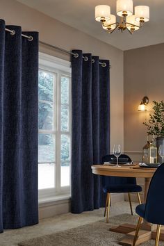 the next navy blue heavy weight curtains are now on sale