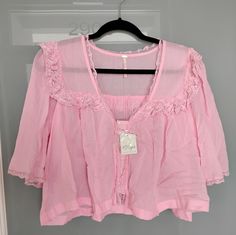 Nwt Soft/100% Cotton Baby Pink Big Fit Pink Country Outfit, Winter Color Palette, Western Babies, Baby Pink Colour, Small Crop Tops, Cropped Shirt, Purple Shirt, Amaranth, Pink Boho