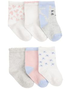 Crafted in a soft cotton blend with cute knit-in designs, this 6-pack of socks fit under sneakers in a super comfy fashion! Soft Comfortable Casual Socks, Casual Comfortable Soft Socks, Casual Comfortable Socks, Cute Non-slip Socks For Spring, Casual Soft Gray Socks, Soft Gray Casual Socks, Comfortable Super Soft Cotton Socks, Trendy Super Soft Comfortable Socks, Casual Multicolor Soft Socks