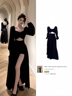 Gaun Koktail, Her Drawing, Neat Casual Outfits, School Homework, Preformance Outfits, Modest Dresses Casual, Black Prom Dress, Korean Fashion Dress, Pretty Prom Dresses