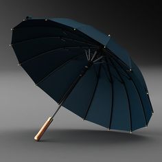 Elevate rainy days with our 16-rib Luxury Wood Handle Umbrella. Premium protection for men & women. Timeless elegance meets modern durability. Shop now!