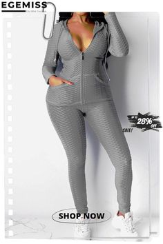 Gray Casual Sportswear Long Sleeve Hooded Collar Regular Sleeve Regular Solid Two Pieces Leisure Athleisure Activewear With Drawstring Hood, Solid Color Sportswear Tracksuit For Gym, Gray Athleisure Tracksuit For Fall, Winter Athleisure Tracksuit With Moisture-wicking, Winter Moisture-wicking Tracksuit In Athleisure Style, Winter Moisture-wicking Athleisure Tracksuit, Winter Jogging Hoodie Activewear, Fitted Hooded Leisure Hoodie, Gray Long Sleeve Tracksuit For Leisure