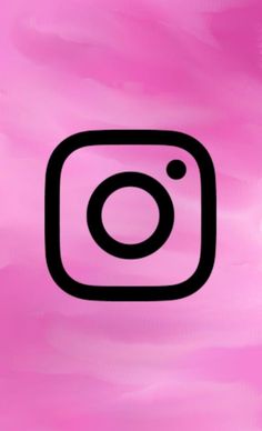 the instagram logo on a pink background