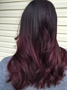 Wine Hair Ombre, Burgundy Balayage Long Hair, Wine Hair Colour For Indian Skin, Wine Red Ombre Hair, Hair Colour For Indian Skin Brown Ombre, Burgundy Hair Colour For Indian Skin, Hair Colours For Indian Skin Tone, Ombre Burgundy Hair, Red Dip Dye Hair