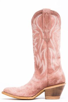 Charmed Life Pink Suede Western Boots - Round Toe – Idyllwind Fueled by Miranda Lambert Suede Western Boots, Pink Cowboy Boots, Nfr Fashion, Boot Barn, Estilo Country, Shoe Inspo, Cold Weather Accessories, Pink Suede, Cowgirl Boots