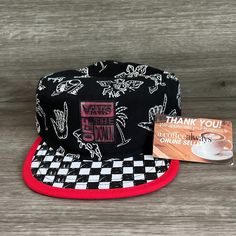 Vans Stranger Things Sketch Pill Box Bill Hat Os Nwt. Condition Is New With Tags. Stranger Things Sketch, Pill Box Hat, Box Hat, Van Accessories, Pillbox Hat, Online Seller, Vans Black, Mens Vans, Stranger Things