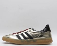 Adidas X Gucci, Paul Frank, Sneaker Games, Adidas X, Sportswear Brand, Adidas Gazelle, Gold Leather, Bold Fashion