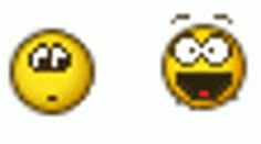 three emoticions with different expressions on them