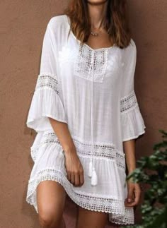 Buy Swimwear, Boho Mode, Boho Styl, Mini Sundress, Hippie Outfits, Boho Women, Estilo Boho, Swimwear Fashion, Beach Dresses