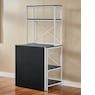 Multifunction Shelving Rack with Folding Table Folding Table, Shelves