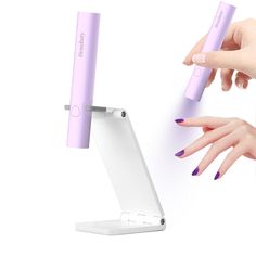 PRICES MAY VARY. [Mini but Powerful]: Denabuty uv light for nails could cure color gel within 15s, cure nail decoration within 20s. Innovative handheld nail art lamp, 365+405nm high quality lamp beads, with convex lens to achieve 5 times concentrated light. The lamp accurately illuminates the nail area and reduces the exposure of hand skin to light. [2 Timer Modes]: The mini nail dryer has 2 timers setting of 20s/60s for choice, short press for 20s timer setting, long press for 60s timer setting Uv Nail Lamp, Gel Glue, Uv Nails, Art Lamp, Led Nail Lamp, Nail Dryer, Nail Lamp, Gem Nails, Dry Nails